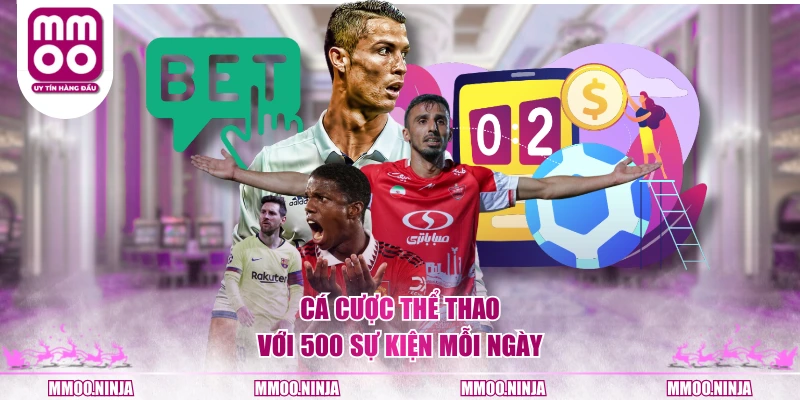 Cá cược thể thao với 500 sự kiện mỗi ngày