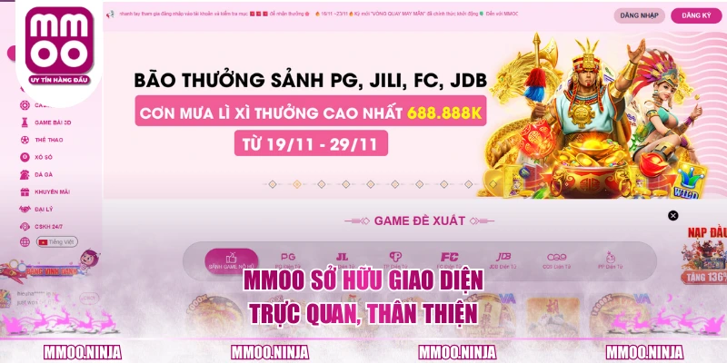 MMOO sở hữu giao diện trực quan, thân thiện
