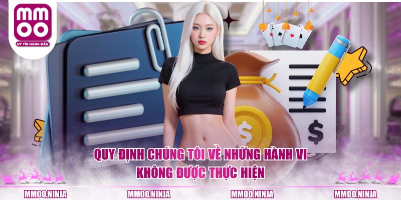 Quy định chúng tôi về những hành vi không được thực hiện